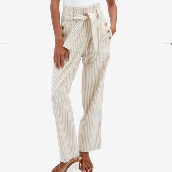Jonathan Simkhai Pants - Jonathan Simkhai Raegan Paper Bag Pant